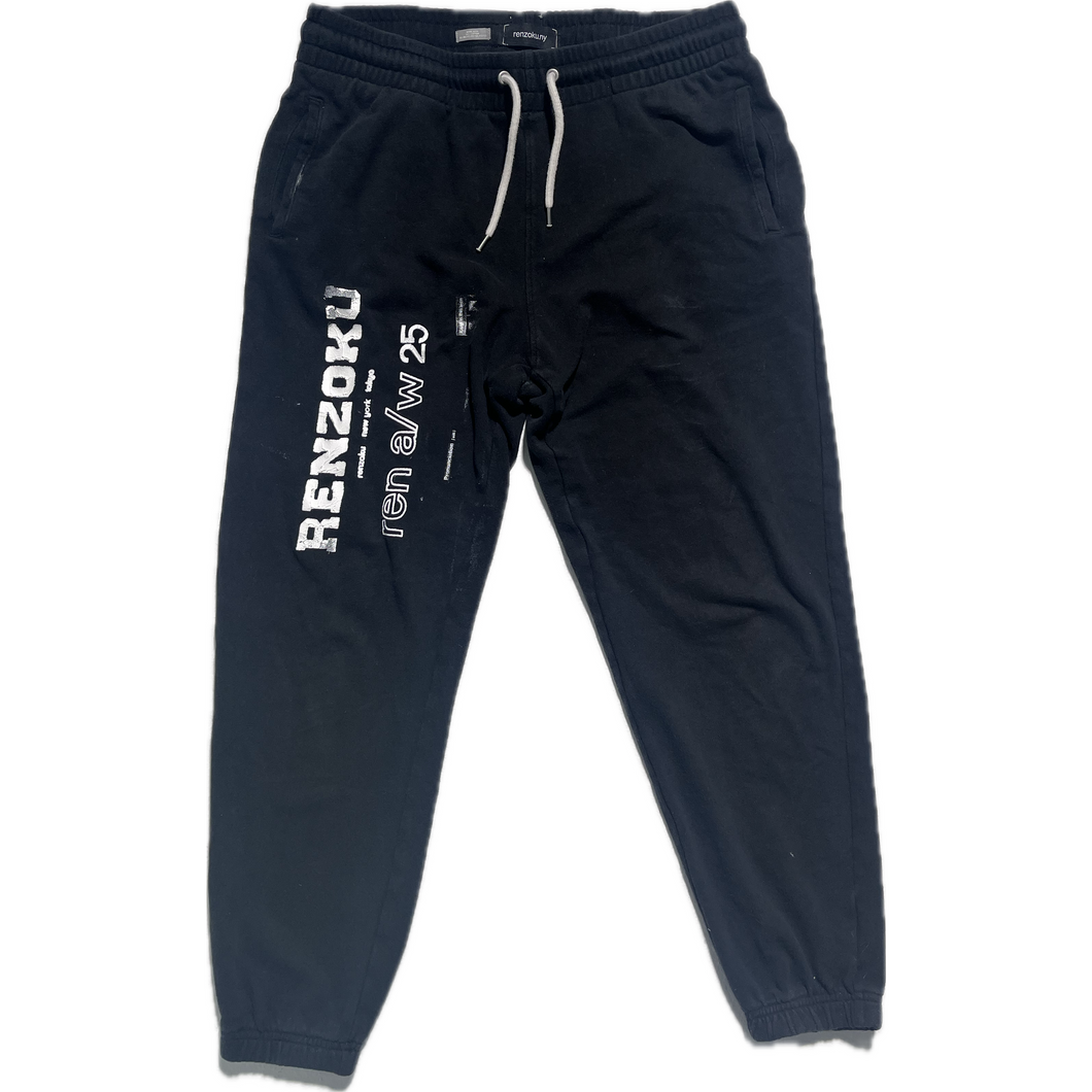 Black printed sweatpants