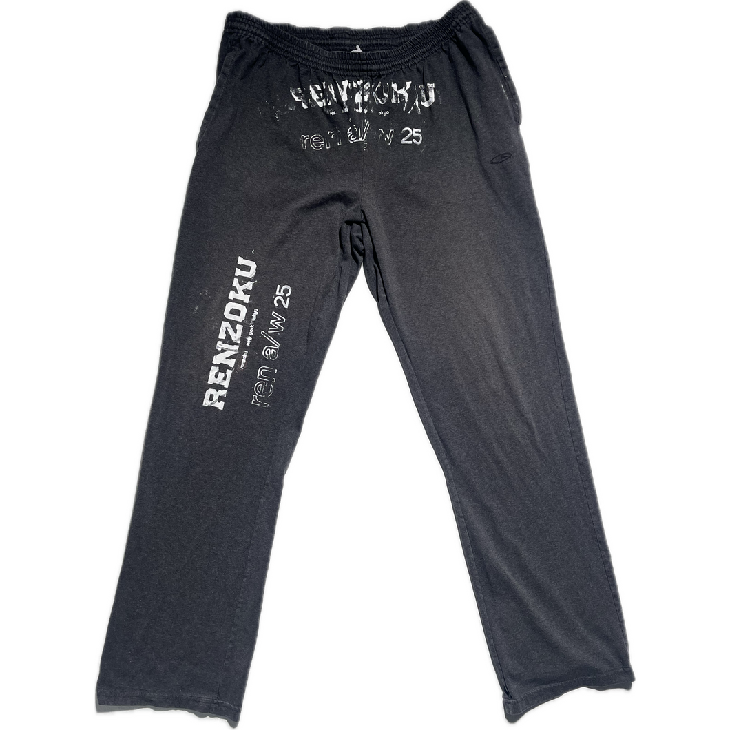 Grey doubled printed joggers