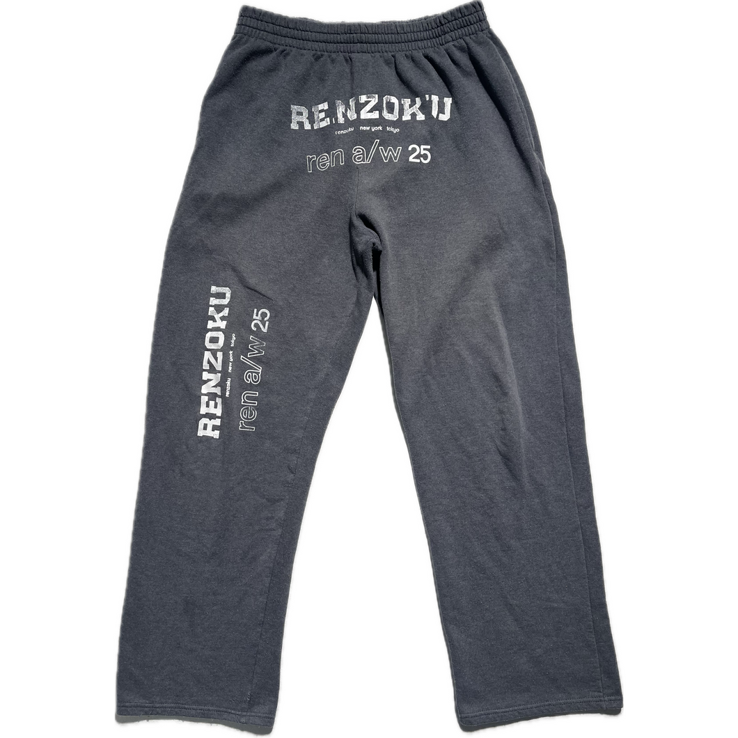 Grey double printed sweatpants