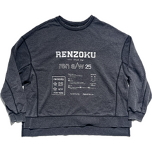 Load image into Gallery viewer, Cropped grey printed sweater
