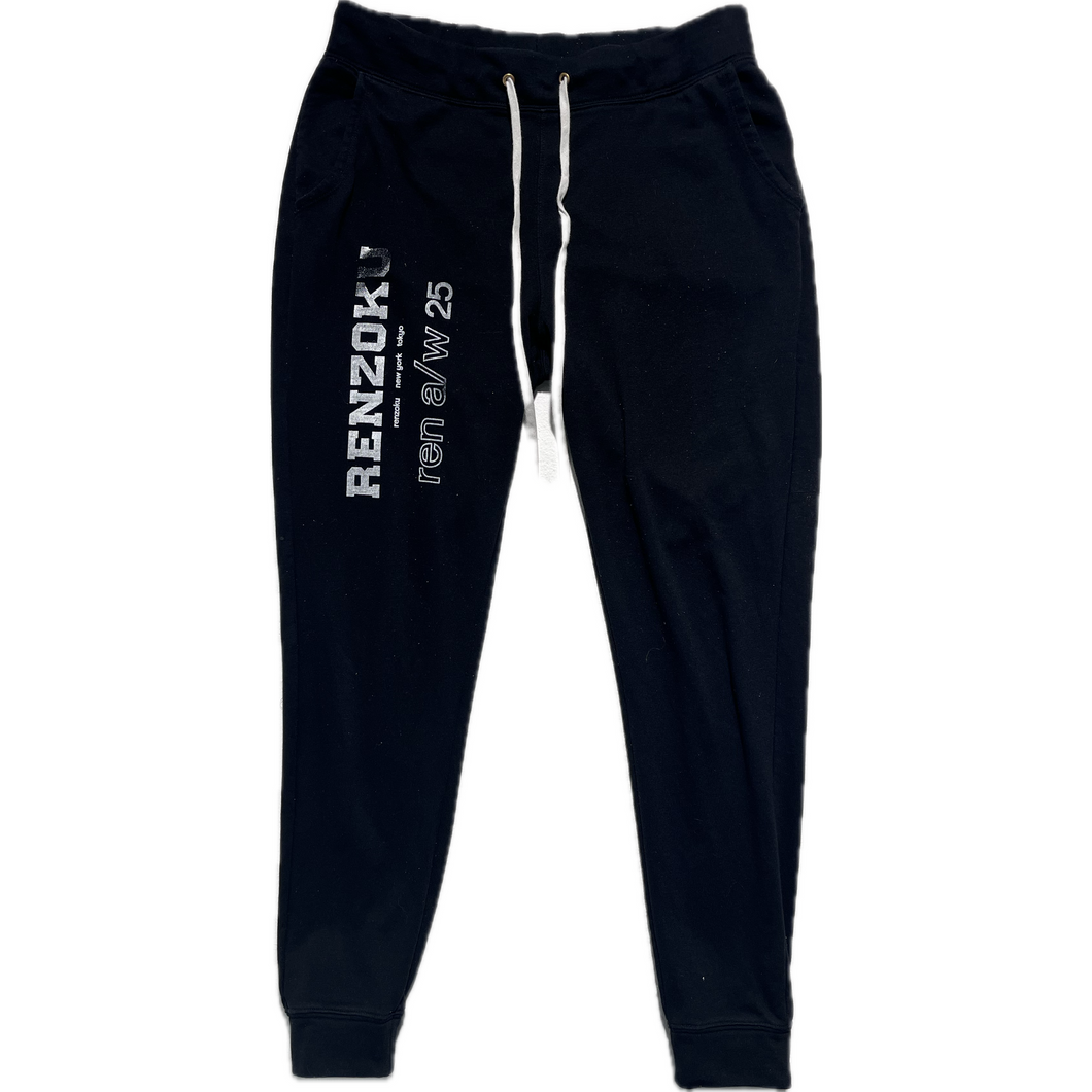 Black printed sweatpants