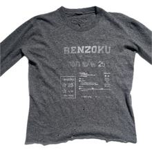 Load image into Gallery viewer, Distressed wool printed longsleeve
