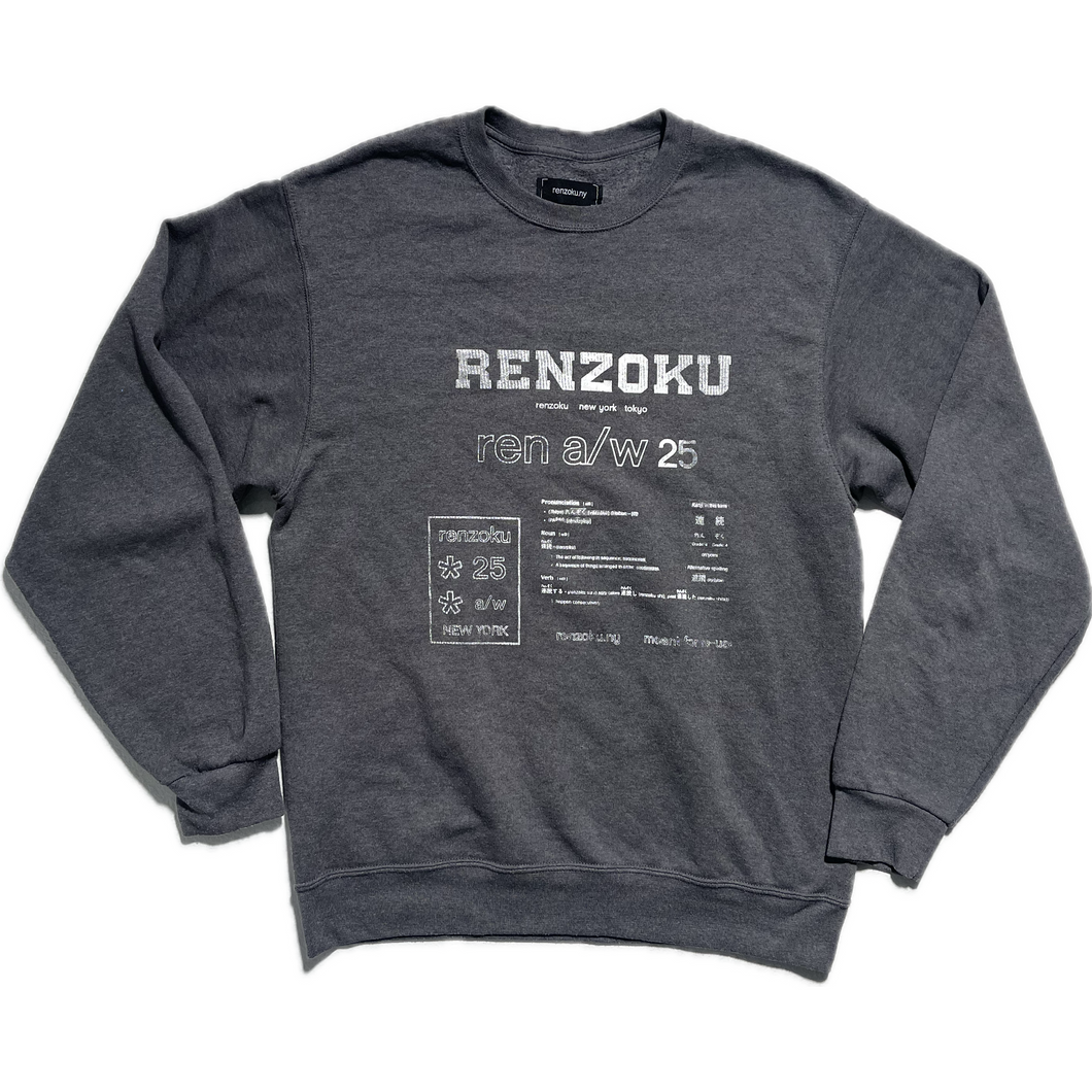 Grey printed sweatshirt