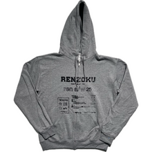 Load image into Gallery viewer, Grey printed zip up hoodie
