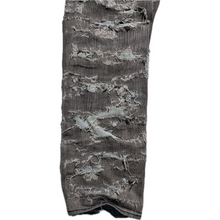 Load image into Gallery viewer, Grey distressed + hand repaired Ren denim
